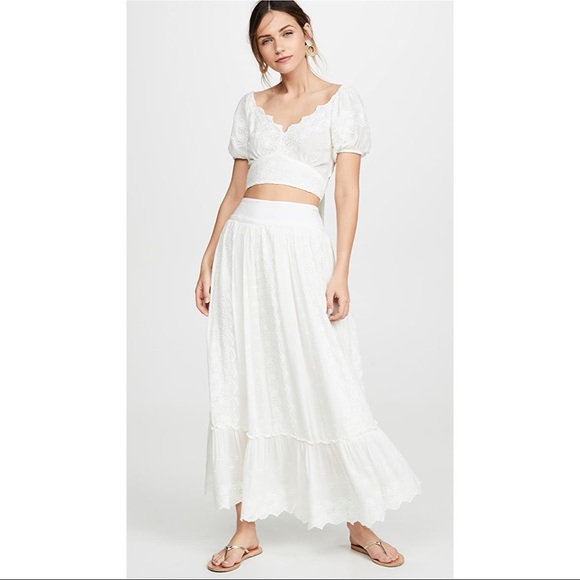 Ella Set Ivory White Eyelet Xs 
